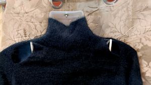 High-neck Bolero Sweater