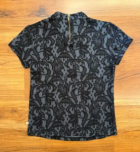 Benetton Lace Top 🩶
