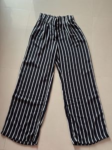Striped High-Waisted Palazzo Pants