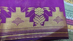 Purple &amp; Gold Saree
