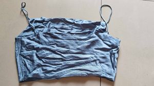 ZARA New Satin Crop Top