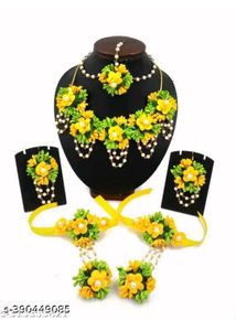 Floral Jewelry Set for Haldi Ceremony
