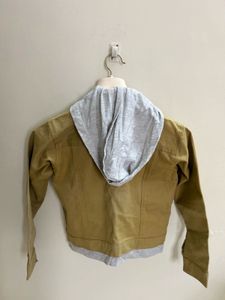 Zara Hooded Denim Jacket