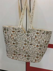 Ethnic Print Tote Bag
