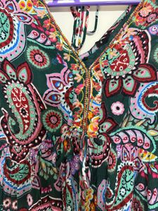 Boho Paisley Print Dress