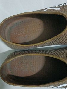 White + Brown (Rubber)Casual Shoes