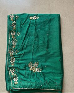 Embroidered Green Ethnic Skirt