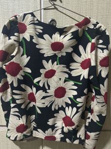 Floral Print Long Sleeve Top
