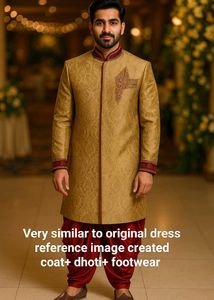 Sherwani Wedding For Groom Size M to L