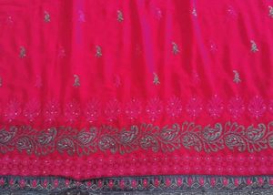 Pink elegant saree