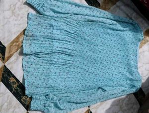 Floral Pleated Top
