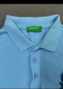 Benetton Blue Polo Shirt