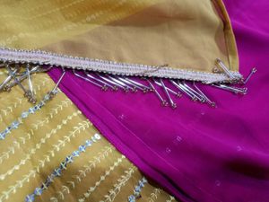 Elegant Yellow Anarkali 3pc Suit Set