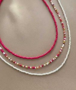 Colorful Layered Beaded Necklace🩷