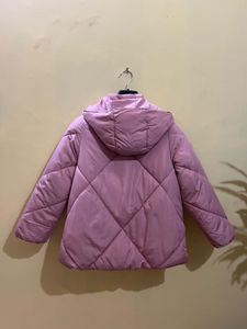 Pink Quilted Puffer Jacket