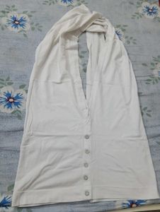 White Button-Down Shrug