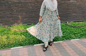Long Frock With Bottom Dupatta