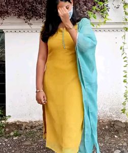 Elegant Yellow Kurta