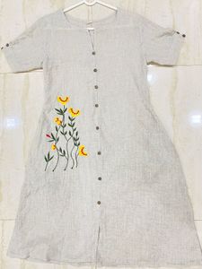 Floral Embroidered Dress