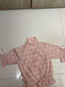 Floral Ruffle Tie Top