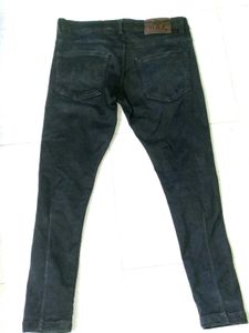 Distressed Black Denim Jeans
