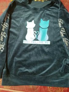 Cute Cat Graphic Sweatshirt