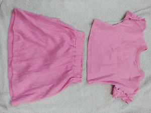 Pink Top and Skirt Set for Baby Girl