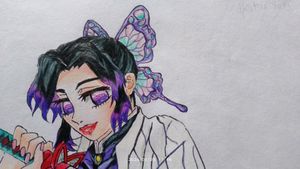 anime artwork of shinobu kocho