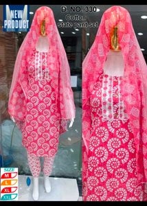 Pure Cotton Kurti Pant Set