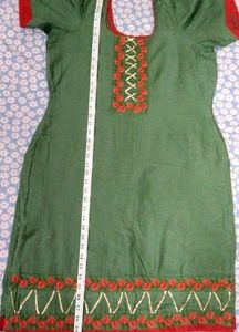 Green Contrast Pant Suit
