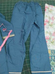 Elegant Teal Kurta Set ,XS Size