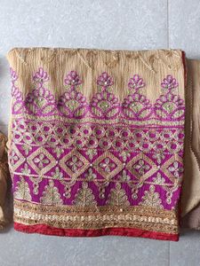Heavy Work Saree 💜