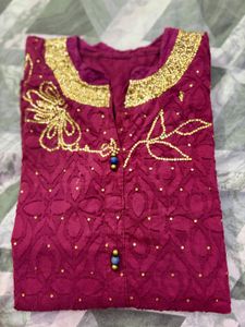 Elegant Embroidered Kurta Top