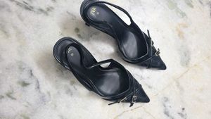 Zara Pointed Toe Slingback Heel