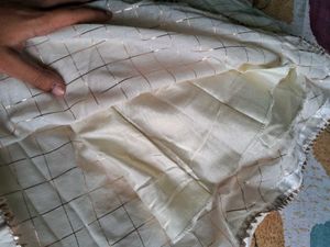 Women Checkered Chanderi Anarkali Kurta ❤️