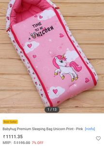 Baby carrier or sleeping bag with Unicorn 🦄 design