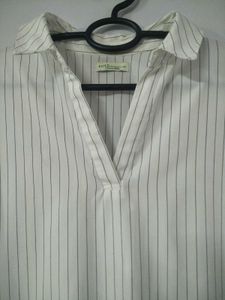 White Pinstripe Shirt
