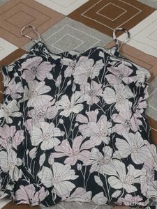 Coverstory Brand Strap Sequined Top