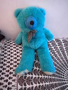 4 Feet Blue Teddy Bear In Really Good Condition