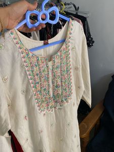 Embroidered Kurti Top - Size XXL