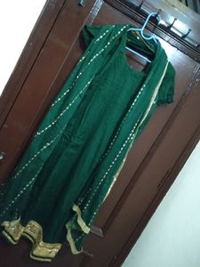 Bottle Green Colour Beautiful Suit