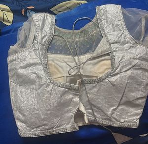 Silver Embellished Blouse