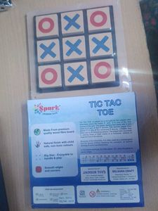 Wooden Tic Tac Toe Game