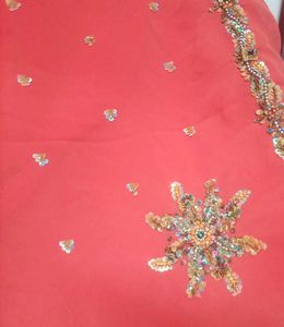 Beautiful Orange Saree