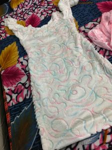 beautiful suit white pink combination