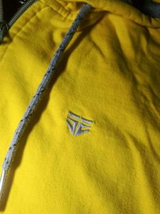 Yellow Zip-Up Hoodie
