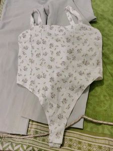 Floral Bodysuit Top From H&M