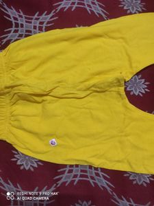 pack of 2 leggings (yellow, pink)