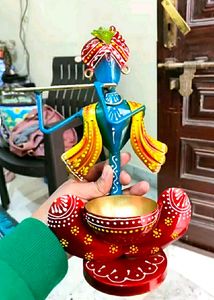 beautiful metal krishna Showpiece