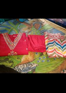 Silk Blend Cotton Kurta Set